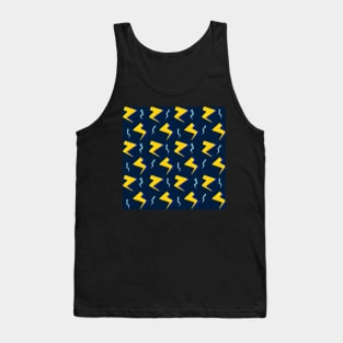 Yellow and Blue Lightning Bolt Tank Top